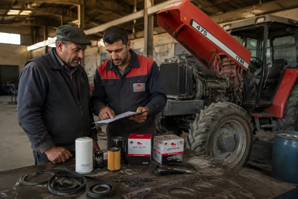 برنامه تعویض پیشنهادی قطعات پرمصرف