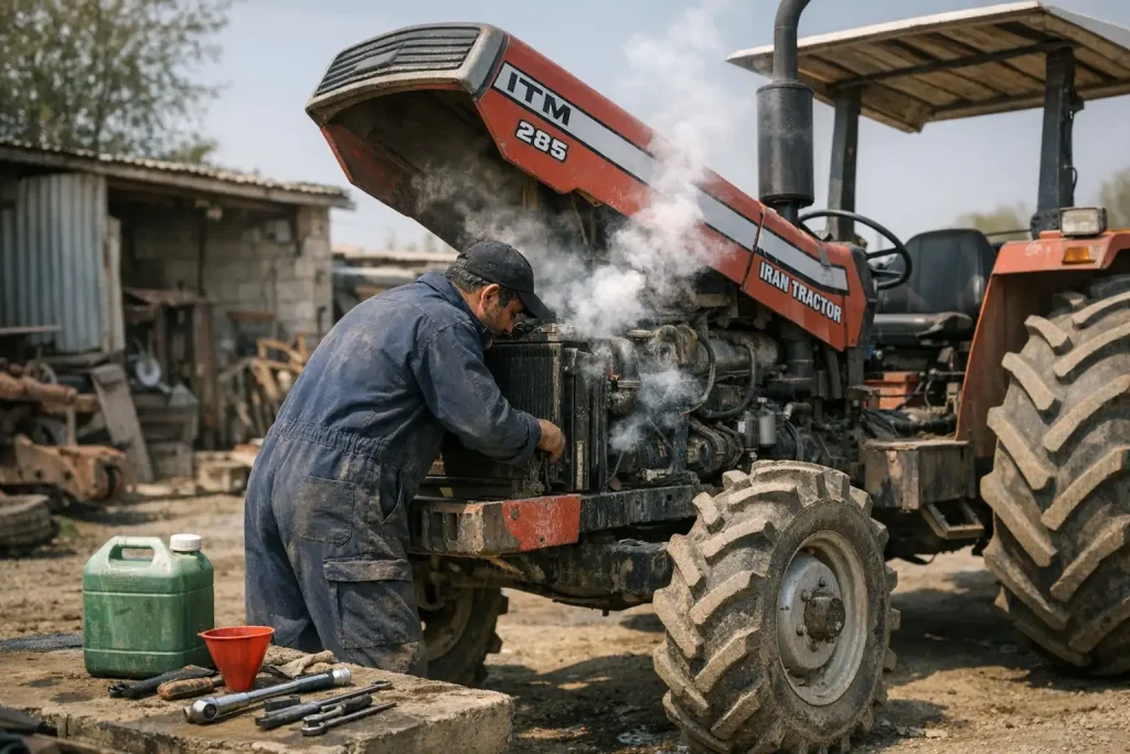 علائم سوختن واشر سرسیلندر تراکتور: راهنمای کامل تشخیص و عیب یابی